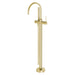 Phoenix Vivid Slimline Floor Mounted Bath Mixer with Hand Shower - Brushed Gold-VS7451-12-blue-leaf-bathware