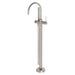 Phoenix Vivid Slimline Floor Mounted Bath Mixer with Hand Shower - Brushed Nickel-VS7451-40-blue-leaf-bathware