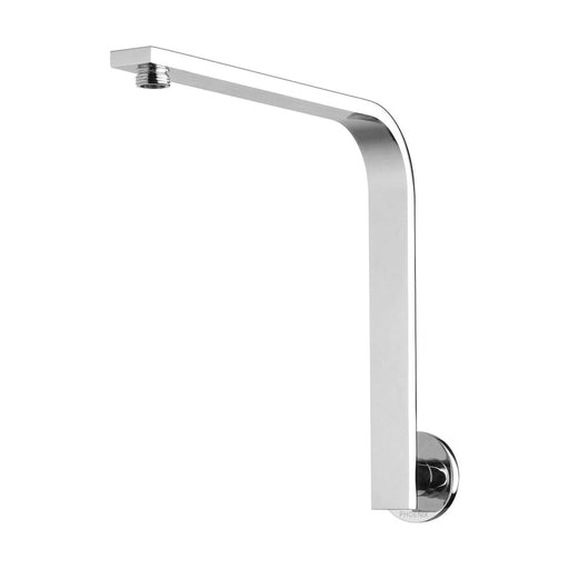 Phoenix Vivid Slimline High-Rise Shower Arm Round Plate - Chrome-VS6000-00-blue-leaf-bathware