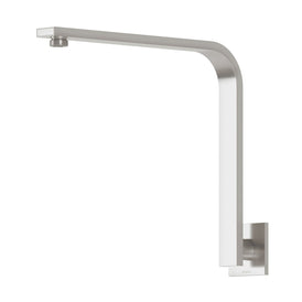 Phoenix Vivid Slimline High-Rise Shower Arm Square Plate - Brushed Nickel-VS6001-40-blue-leaf-bathware