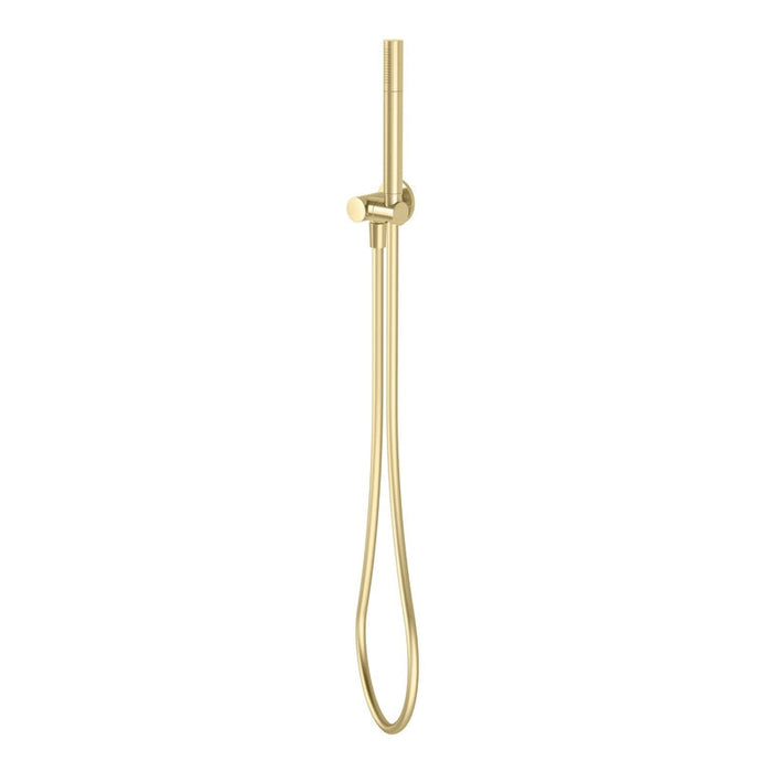 Phoenix Vivid Slimline Microphone Hand Shower - Brushed Gold-VS6710-12-blue-leaf-bathware