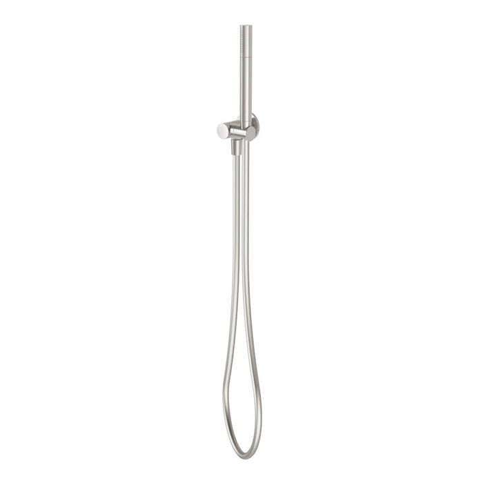 Phoenix Vivid Slimline Microphone Hand Shower - Brushed Nickel-VS6710-40-blue-leaf-bathware