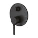 Phoenix Vivid Slimline Oval Shower / Bath Diverter Mixer - Matte Black-VV791 MB-blue-leaf-bathware