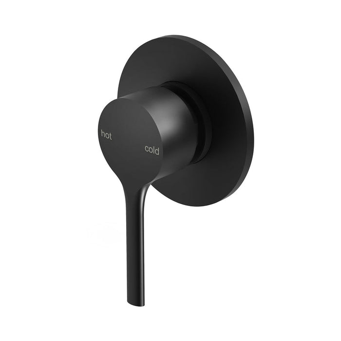 Phoenix Vivid Slimline Oval Shower / Wall Mixer - Matte Black-VV780 MB-blue-leaf-bathware