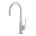 Phoenix Vivid Slimline Oval Sink Mixer 160mm Gooseneck - Brushed Nickel-VV735-40-blue-leaf-bathware