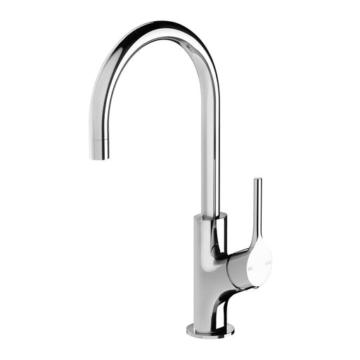 Phoenix Vivid Slimline Oval Sink Mixer 160mm Gooseneck - Chrome-VV735 CHR-blue-leaf-bathware