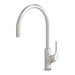 Phoenix Vivid Slimline Oval Sink Mixer 220mm Gooseneck - Brushed Nickel-VV733-40-blue-leaf-bathware