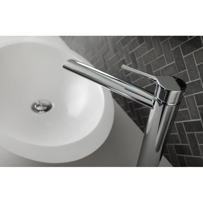 Phoenix Vivid Slimline Oval Vessel Mixer - Brushed Gold-VV790-12-blue-leaf-bathware