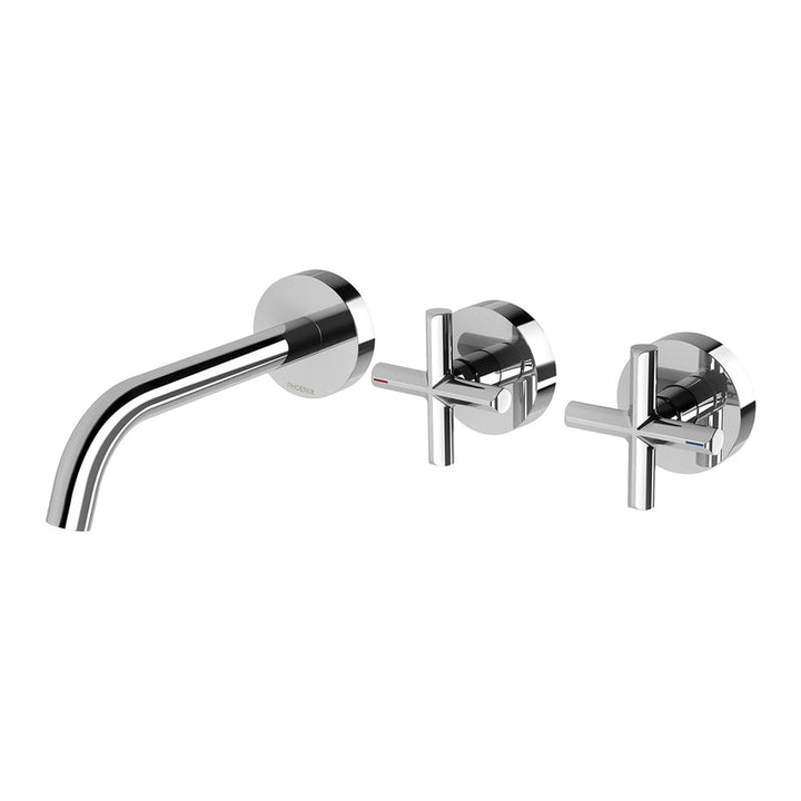 Phoenix Vivid Slimline Plus Wall Basin Bath Hostess Set Chrome 119-1125-00