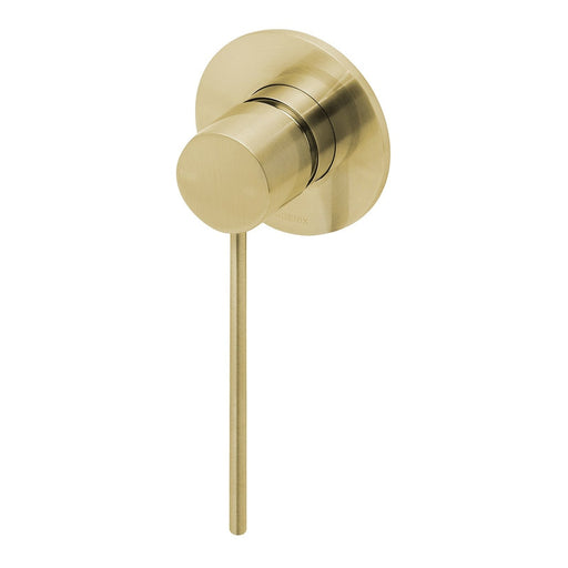 Phoenix Vivid Slimline Shower/Wall Mixer with Extended Lever - Brushed Gold-114-2800-12-blue-leaf-bathware