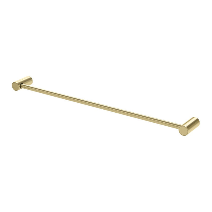 Phoenix Vivid Slimline Single Towel Rail 600mm - Brushed Gold-111-8010-12-blue-leaf-bathware