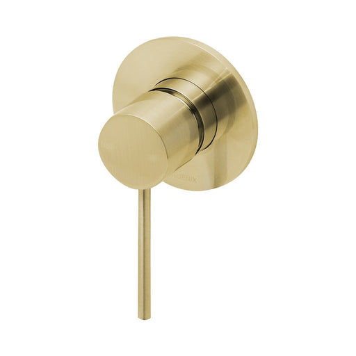 Phoenix Vivid Slimline SwitchMix Wall / Shower Mixer - Brushed Gold-VS2800-12-blue-leaf-bathware