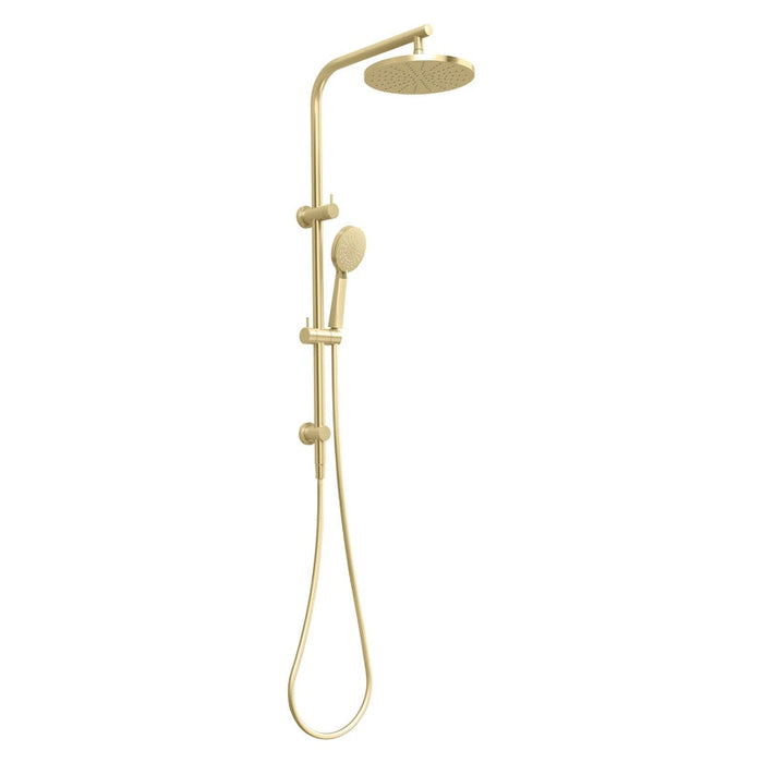 Phoenix Vivid Slimline Twin Shower - Brushed Gold-VS6500-12-blue-leaf-bathware