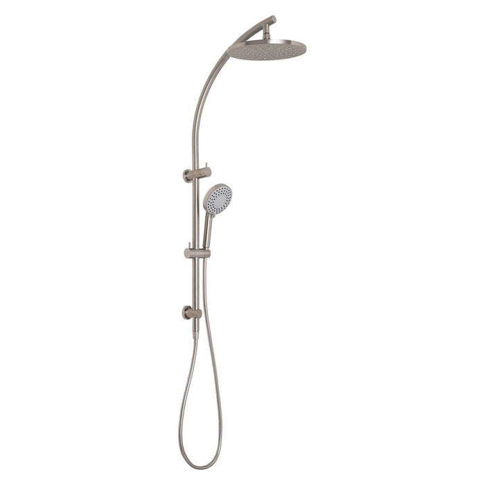 Phoenix Vivid Twin Shower - Brushed Nickel-V726 BN-blue-leaf-bathware