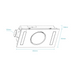 Martec Quasar DC 4 in 1 Bathroom Heater, Cooler and Exhaust Fan with Tricolour LED Light - Matt White - Dimensions & Features