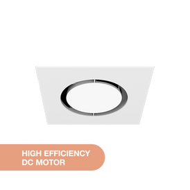 Martec Quasar DC Mini 4 in 1 Bathroom Heater, Cooler and Exhaust Fan with Tricolour LED Light - Matt White