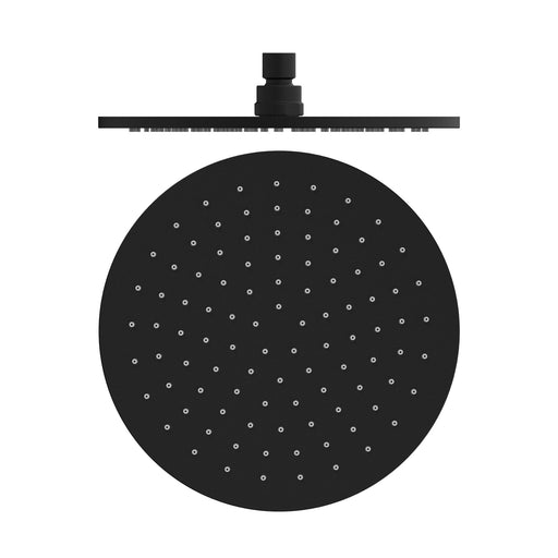 Nero 250mm Round Shower Head - Matte Black-NRROA1001MB-blue-leaf-bathware