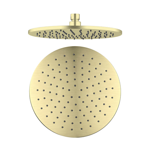 Nero 250mm Round Shower Head - Brushed Gold-NRROA1001BN-blue-leaf-bathware