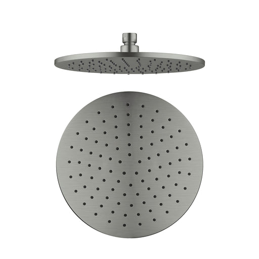 Nero 250mm Round Shower Head - Gun Metal-NRROA1001GM-blue-leaf-bathware