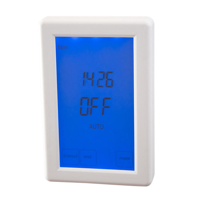 Radiant Digital Timer Switch White - Vertical-TS8100W-TIM-V-blue-leaf-bathware