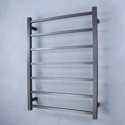 Radiant Heated Square Ladder 600 X 800mm Gun Metal Grey-blue-leaf-bathware