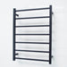 Radiant Heated Square Ladder 600 x 800mm - Matt Black-blue-leaf-bathware