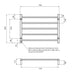 Radiant Low Voltage Heated Round Ladder 750 x 550mm - Mirror Polished-blue-leaf-bathware