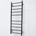 Radiant Non-Heated Round Ladder 430 x 1100mm - Matt Black-BLTR430-blue-leaf-bathware