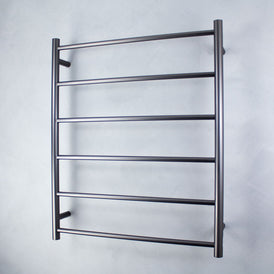 Radiant Non-Heated Round Ladder 700 x 830mm - Gun Metal Grey-GMG-LTR01-blue-leaf-bathware