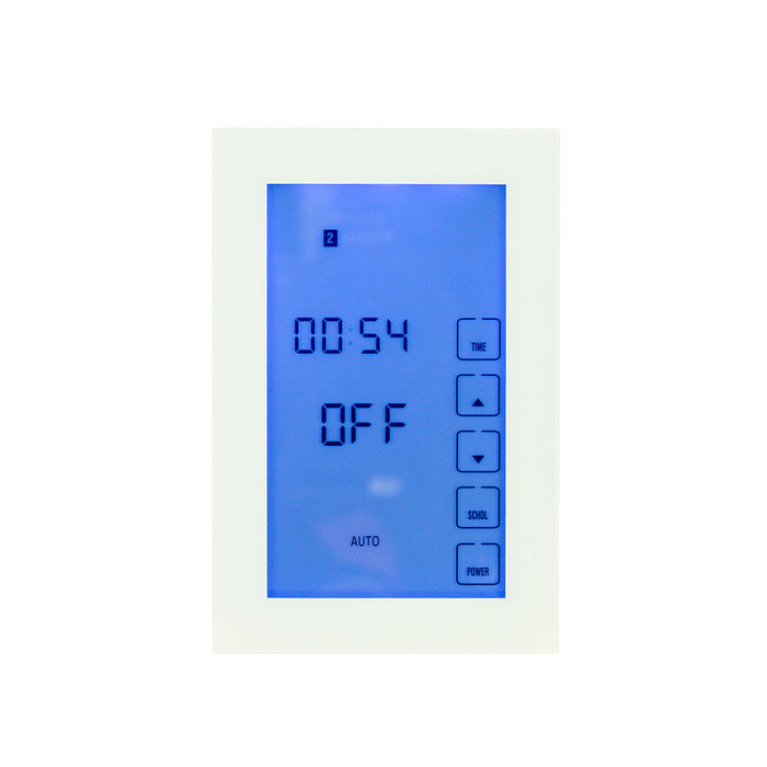 Radiant Premium Digital Timer Switch White - Vertical-GTSW-TIM-V-blue-leaf-bathware