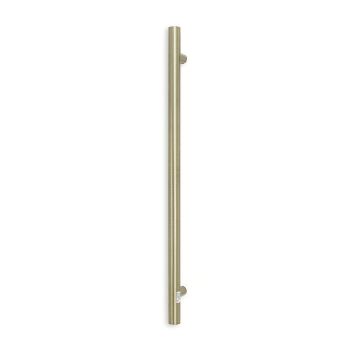 Radiant Vertical Single Towel Rail 40 x 950mm - Brushed Nickel-BN-VTR-950-blue-leaf-bathware