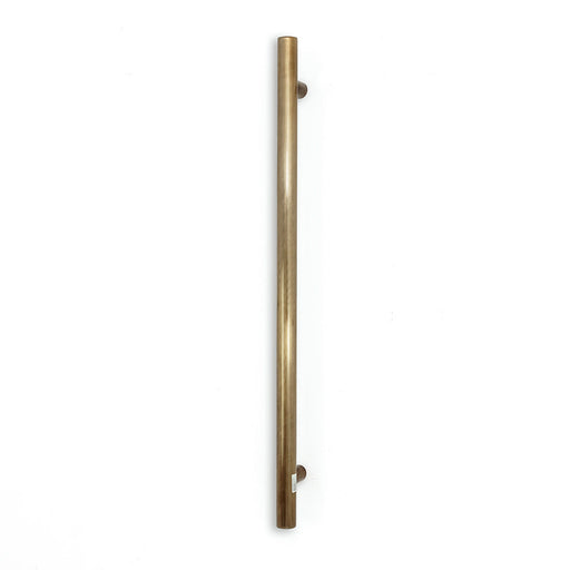 Radiant Vertical Single Towel Rail 40 x 950mm - Gloss Bronze-GB-VTR-950-blue-leaf-bathware