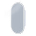 Remer Capsule 450mm Pill Shaving Cabinet with LED Light & Demister-blue-leaf-bathware