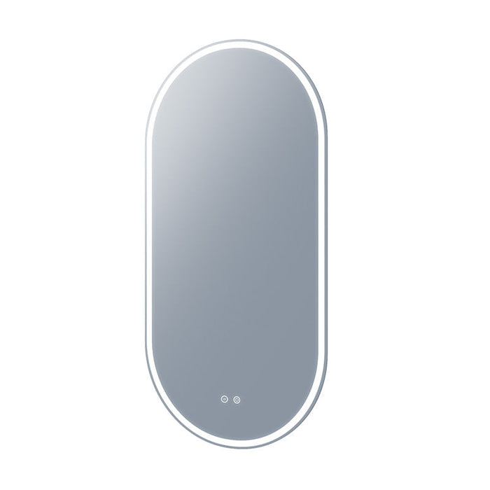 Remer Gatsby 450mm LED Mirror with Demister-G4590D-blue-leaf-bathware