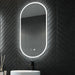 Remer Gatsby 450mm LED Mirror with Demister-blue-leaf-bathware