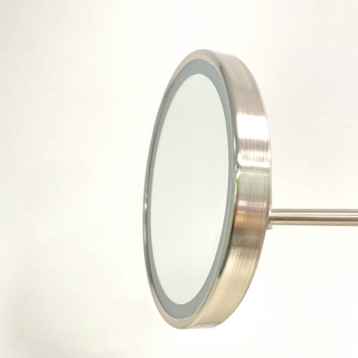 Remer Illusion Swivel Arm Mirror - Brushed Nickel-ID-X5-BN-blue-leaf-bathware