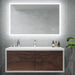 Remer Kara Premium LED Mirror with Demister, Bluetooth Speaker and Light Colour Switch-blue-leaf-bathware