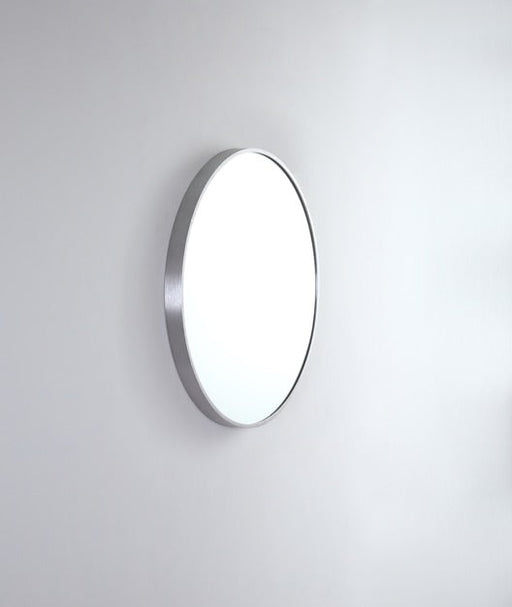 Remer Modern Round Mirror 610mm-MR61-BN-blue-leaf-bathware