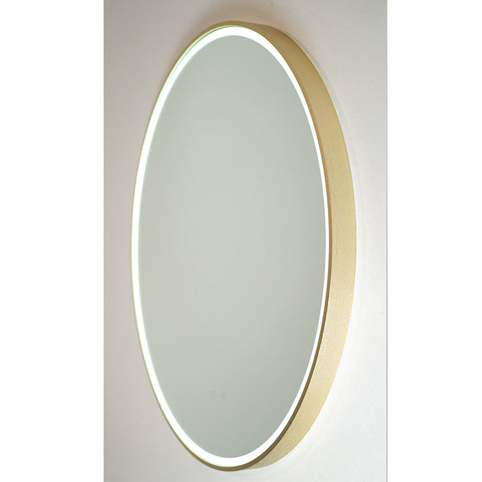 Remer Sphere LED Mirror & Light Colour Switch-S60-BB-blue-leaf-bathware