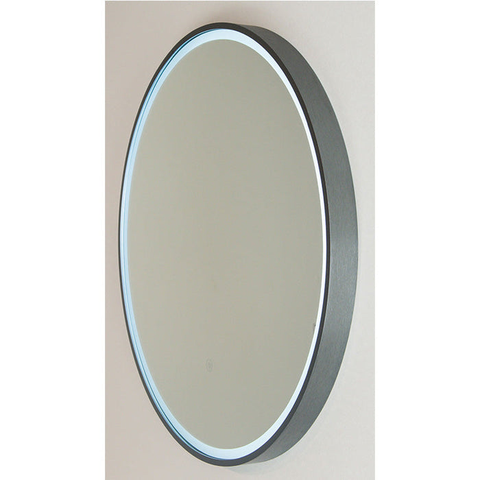 Remer Sphere LED Mirror & Light Colour Switch-S60-GM-blue-leaf-bathware