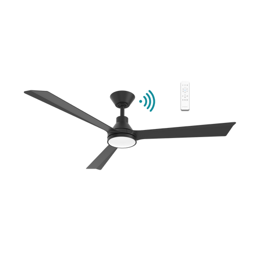 Martec Riviera DC 52″ Smart Ceiling Fan With WIFI Remote Control + LED light - Matt Black