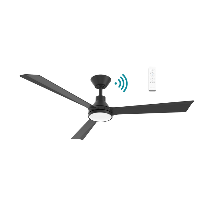 Martec Riviera DC 52″ Smart Ceiling Fan With WIFI Remote Control + LED light - Matt Black