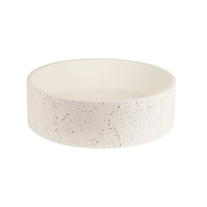 Rocco Concrete Basin - Matte White-ROC-MW-blue-leaf-bathware