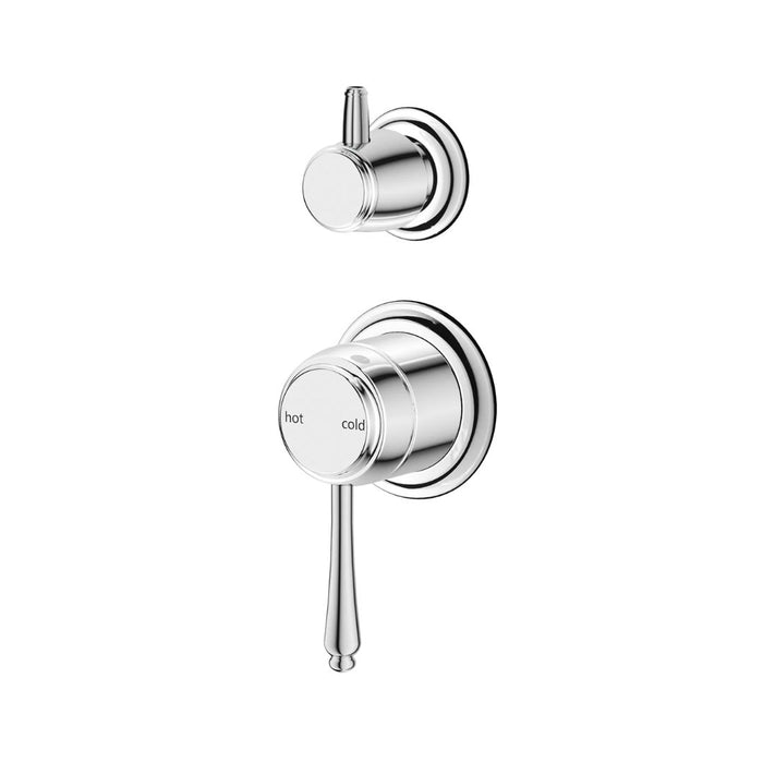 Bellavista Mica Heritage Shower Mixer Diverter – Chrome - TRIM KIT ONLY