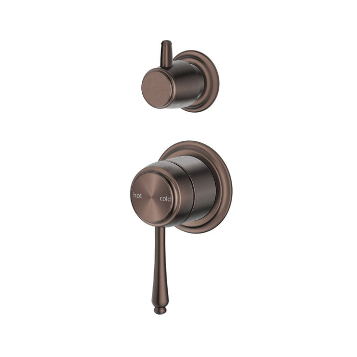 Bellavista Mica Heritage Shower Mixer Diverter – Dusk Bronze- TRIM KIT ONLY