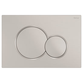 Fienza Sigma Round Button Flush Plate - Brushed Nickel