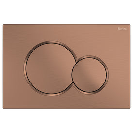Fienza Sigma Round Button Flush Plate - Brushed Copper
