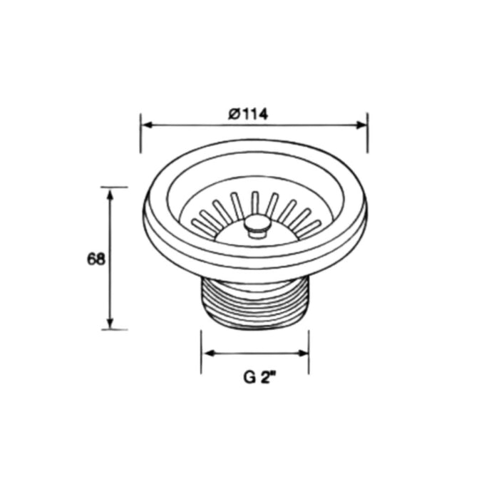 Sienna Round Basket Waste