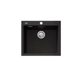 Oliveri Santorini Large Bowl Topmount Sink - Black