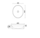 Sapphire 400mm Circle Semi Inset Basin - Gloss White-BEQSI1-GW-blue-leaf-bathware